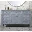 Ensemble de meuble-lavabo simple 60 "Rivers-31309100
