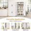 Armoire de bar 64 po H 64 po avec tiroirs et tablettes