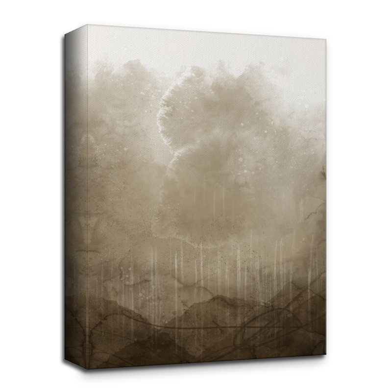 «Wautoma Abstract Neutral CL» par Chichi Decor, reproduction d'art sur toile tendue, H 20 po x l 16 po x P 1,5 po