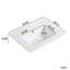 Meuble-lavabo sur pied 24 po avec lavabo en porcelaine durable et tiroir de rangement à glissement lisse
