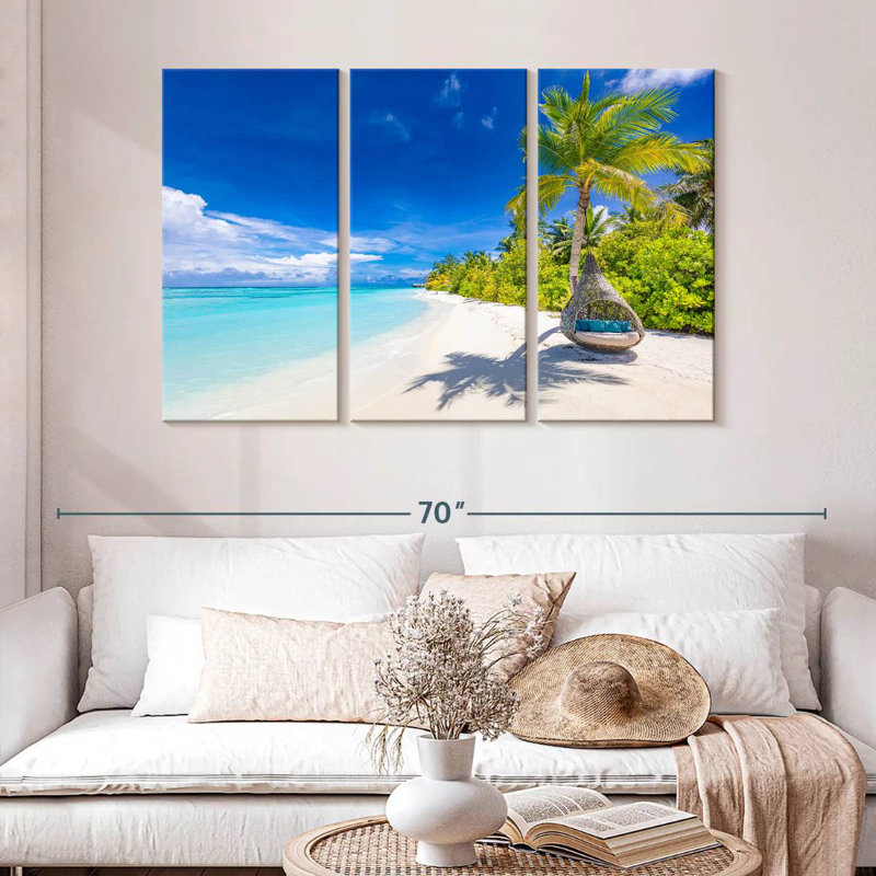 Gillard Bright Maldives Beach, H 32 po x l 50 po