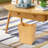 Solid Wood Open Kitchen Trash Can - 2.85 Gallons
