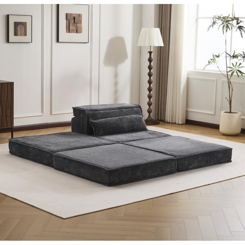 Single Seater and 1 Ottoman (Light Gray)