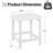 2-Piece HDPE Outdoor Rocking Chair Set With Side Table, All-Weather Porch Rocker And End Table Bundle-811139462
