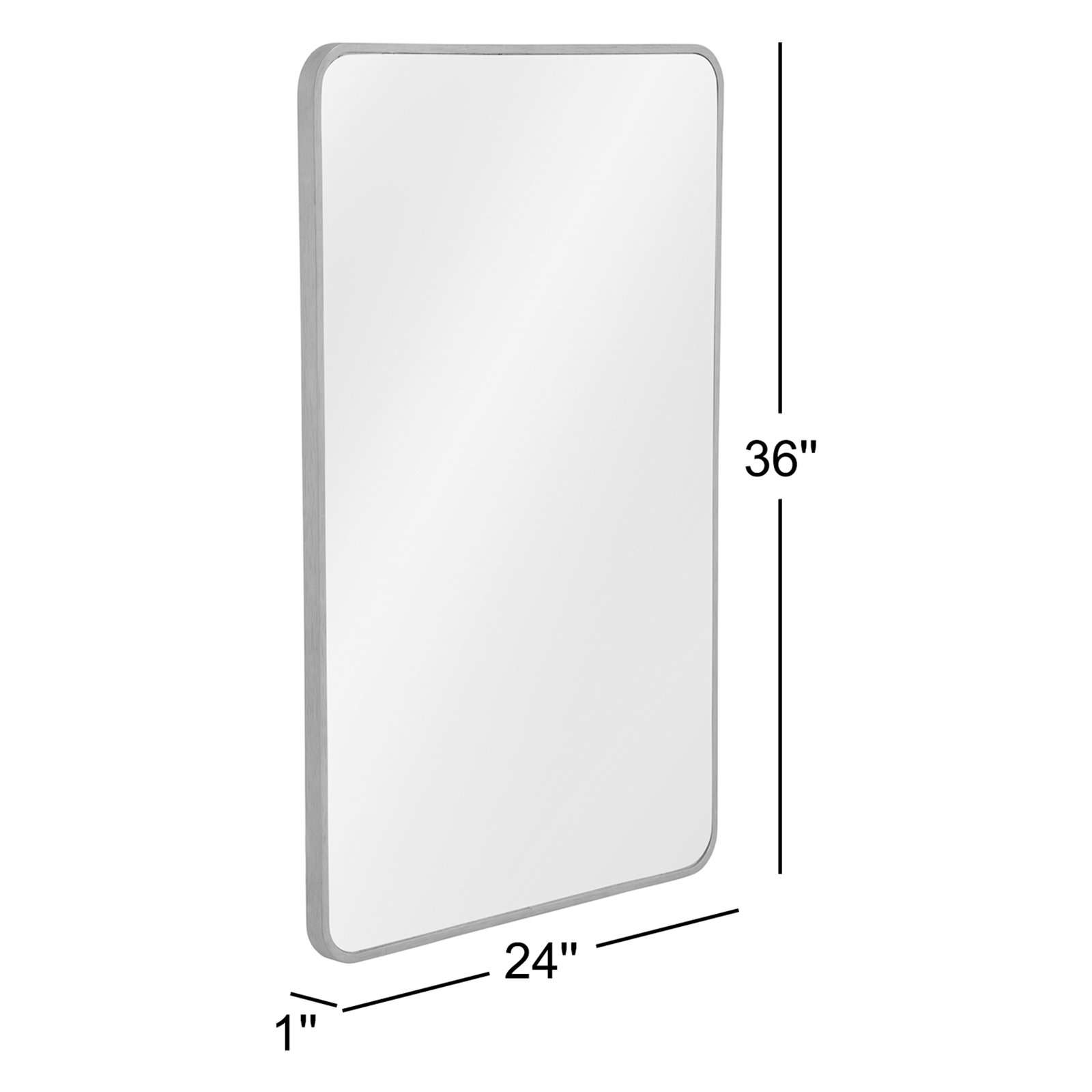 Strophe Solid Wood Rectangle Mirror