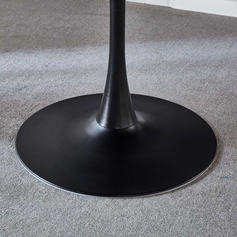 Table de salle à manger 47,2 pouces, White, H 28,79 po x L 42,17 po x l 42,17 po, Blanc