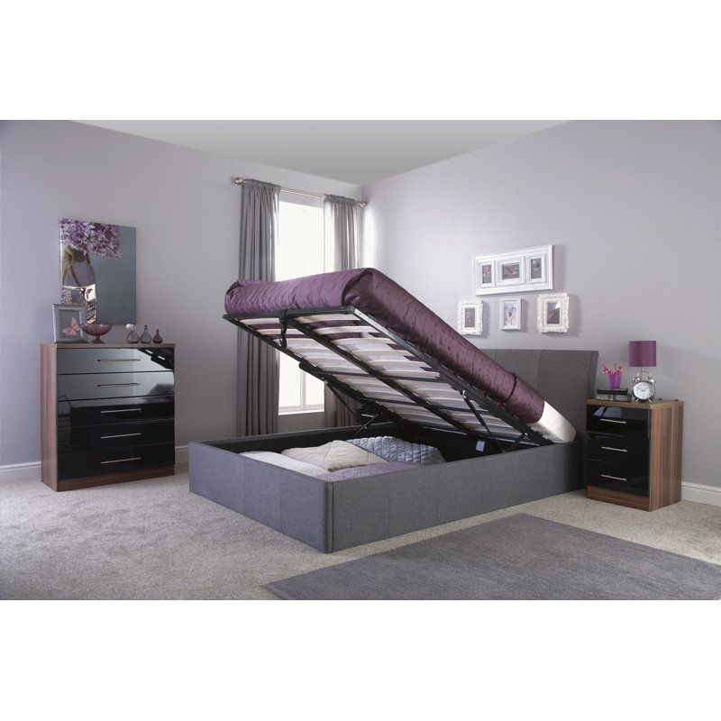 Baucom Upholstered Ottoman Storage Bed, Kingsize (5'), Grey
