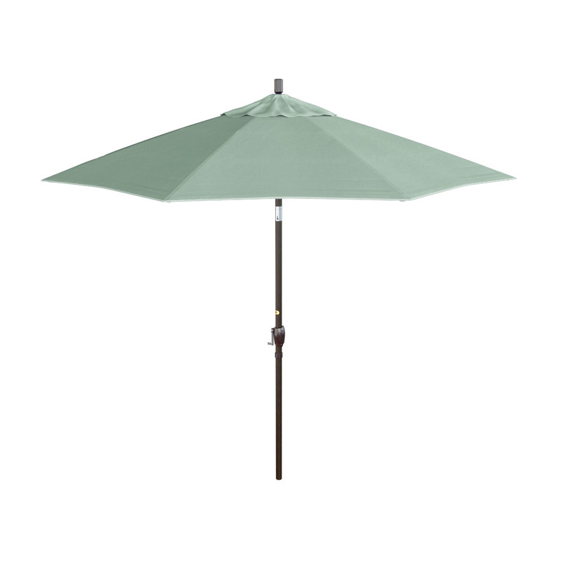 Parasol de marché 108 po Jeske, Tissage uni Sunbrella® palette brume