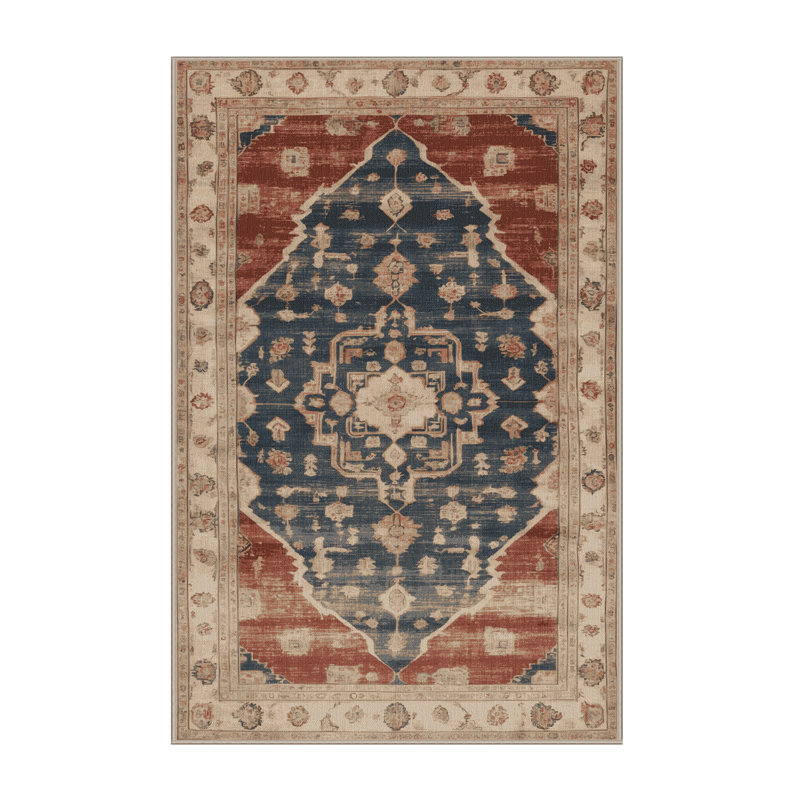 Machine Washable Overdyed Brown Area Rug, Rectangle 8' x 12'