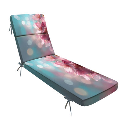  Coussin de chaise longue d'extérieur en résine de cerisier pour l'extérieur