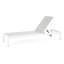 2 chaises longues d'extérieur - en aluminium, toutes saisons, capacité de 400 lb, pour 2 chaises de patio de piscine de plage, capacité de 2