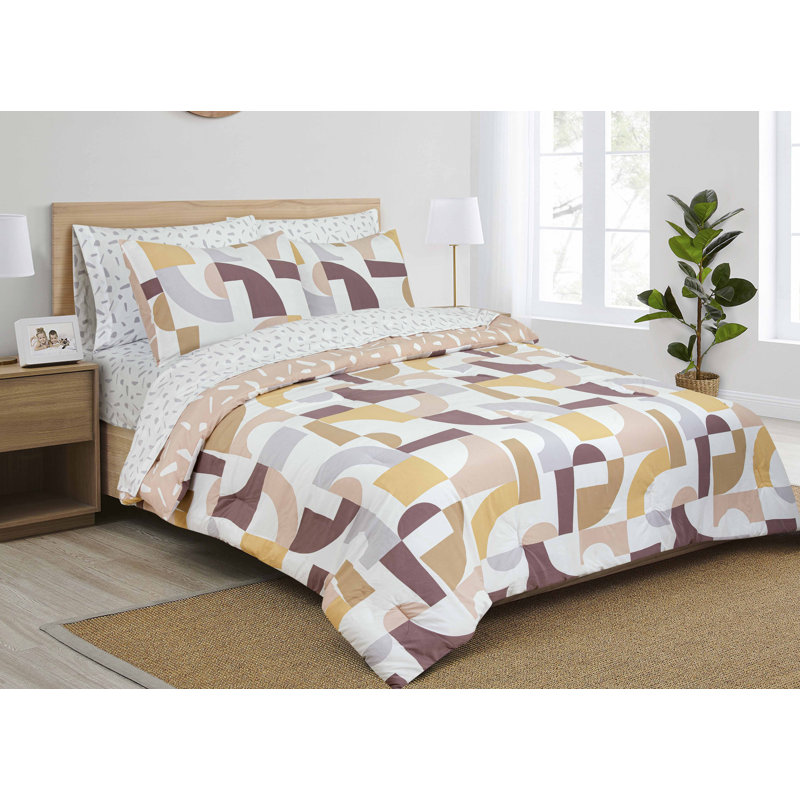 Ensemble d'édredon en polyester , Édredon double et 6 pièces supplémentaires