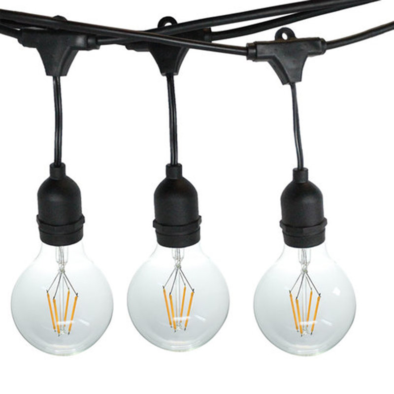 Abshire Outdoor 15 - Bulb 48'' Plug-in Globe String Light
