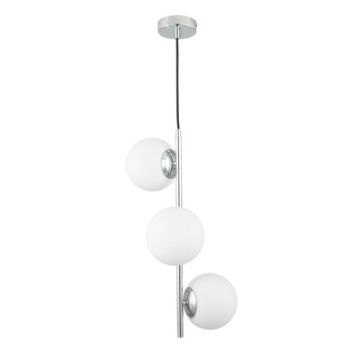 Mclamb 3 - Light White/Silver Cluster Pendant