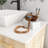 29.9" W Freestanding Bathroom Vanity with Ceramic Vessel Sink, Drawer & Doors