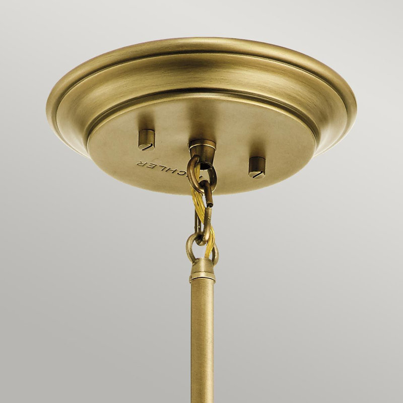 Eide 1 - Light Jar Pendant, Natural Brass