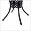Table bistro ronde en aluminium moulé avec trou pour parasol 33 po Outsunny - noir
