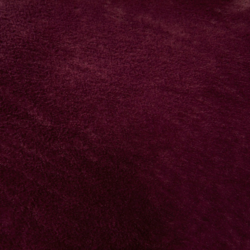 Polyester Solid Colour Bedspread, 150 x 220 cm, Damson