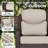 Adcox 4-Person Outdoor Rattan Swivel Chairs Set With Double-sided Patio Umbrella,Side Tables & Beige Cushions-2100794366
