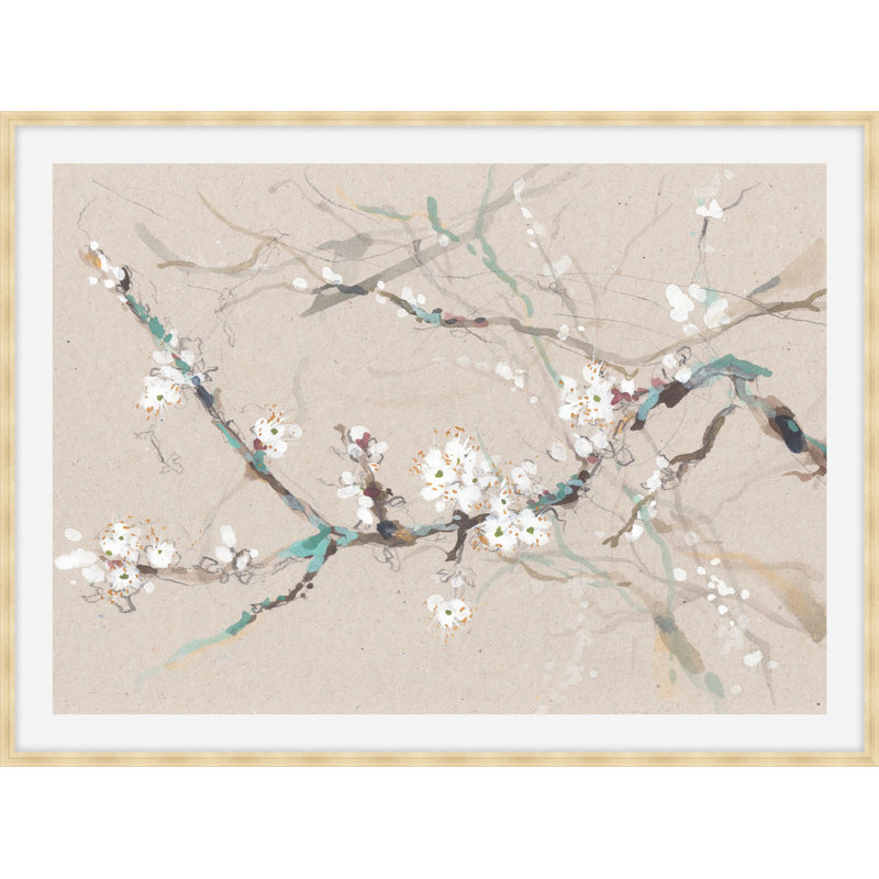 Branch Blossom 1 Print by Claudia Lowry, 25.75" H x 33.75" W