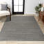 Tapis rayé noir / blanc Aarhus-305997500