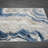 Marble Abstract Blue/Gold Area Rug-829820325
