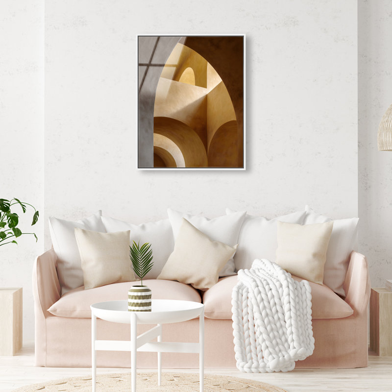 Honeyed Vaults I Print, 21"H x 17"W, White Floater Frame