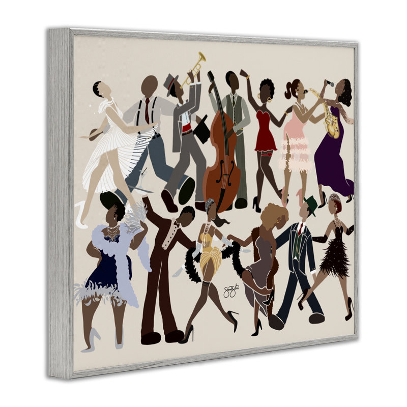 «Rhythm Jazz Dancers», estampe numérique, conception de Sierra Siler, H 16 po x l 20 po, Estampe numérique Farmhouse