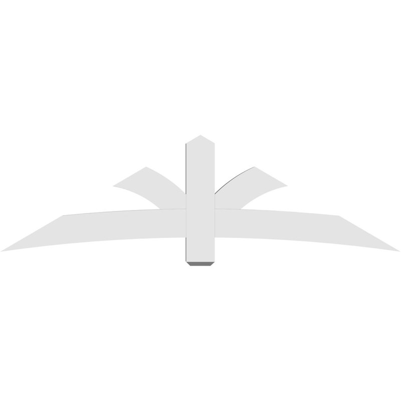 Support pour pignon Davenport, H 24,5 po x l 84 po (pas: 7/12), P 4 po x F 6 po, PVC