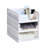 White 4-Pack Foldable Storage Box Plastic Wardrobe Storage Bin-106035935