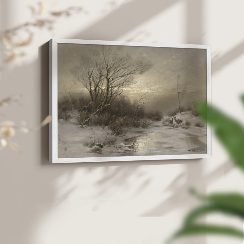 Paysages rétro-CCXIV - reproduction encadrée, H 8 po x l 10 po, Blanc