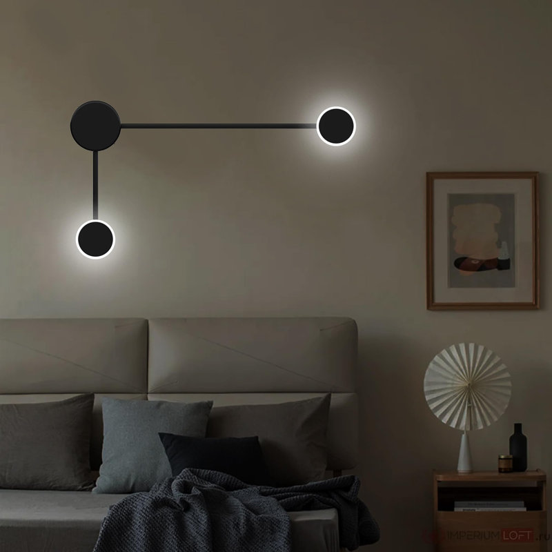 Plafonnier encastré noir mat à 1 lumière DEL Adwoah