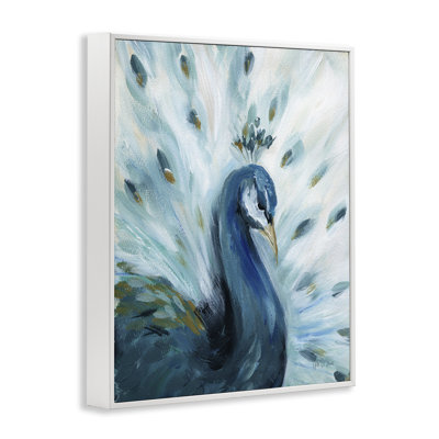 «Elegant Peacock», art de la giclée encadrée par Yvette St. Amant