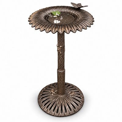 Wensley Metal Pedestal Birdbath