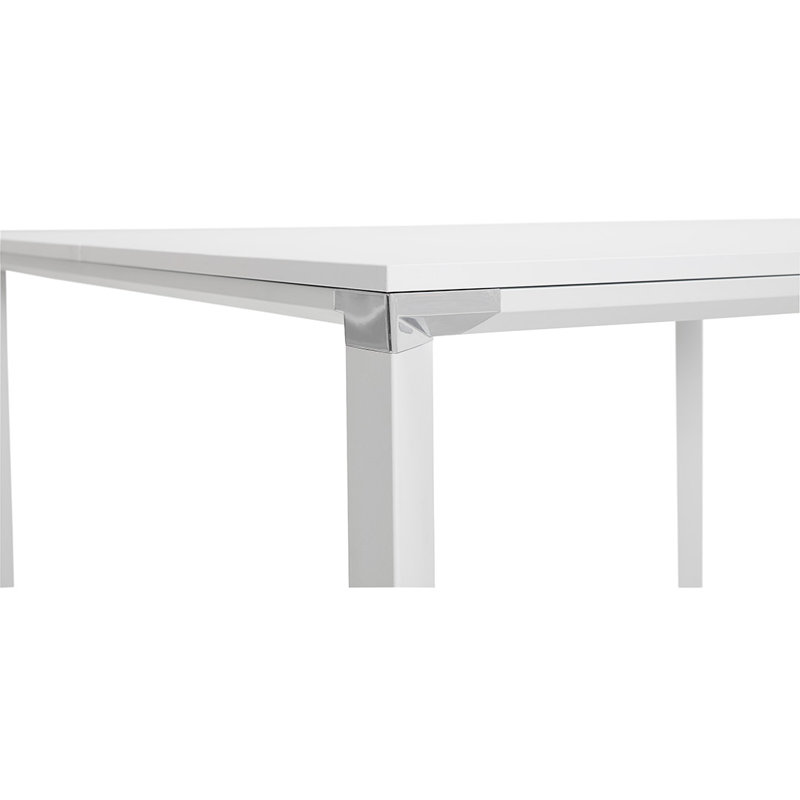 Velazquez Square 8 Person Training Table, H74.5 x L140 x W140cm, White