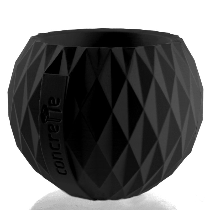 Handmade Pot Planter, Matte Black