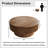 Round Drum Coffee Table with Storage-389920642-393056295