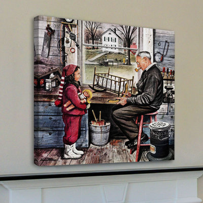 " Grandpa's Workshop " by Stevan Dohanos Painting Print