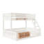 Lit superposé simple au-dessus de grand lit simple en bois massif avec panneau perforé et étagères-1802978371-1802978381