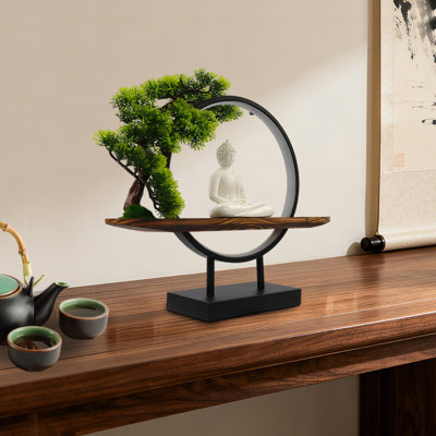Ornement statue de Bouddha de bureau