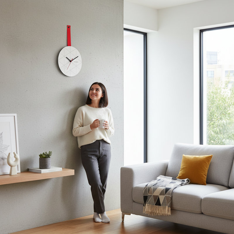 Wall Clock Red | Gift Idea, Red