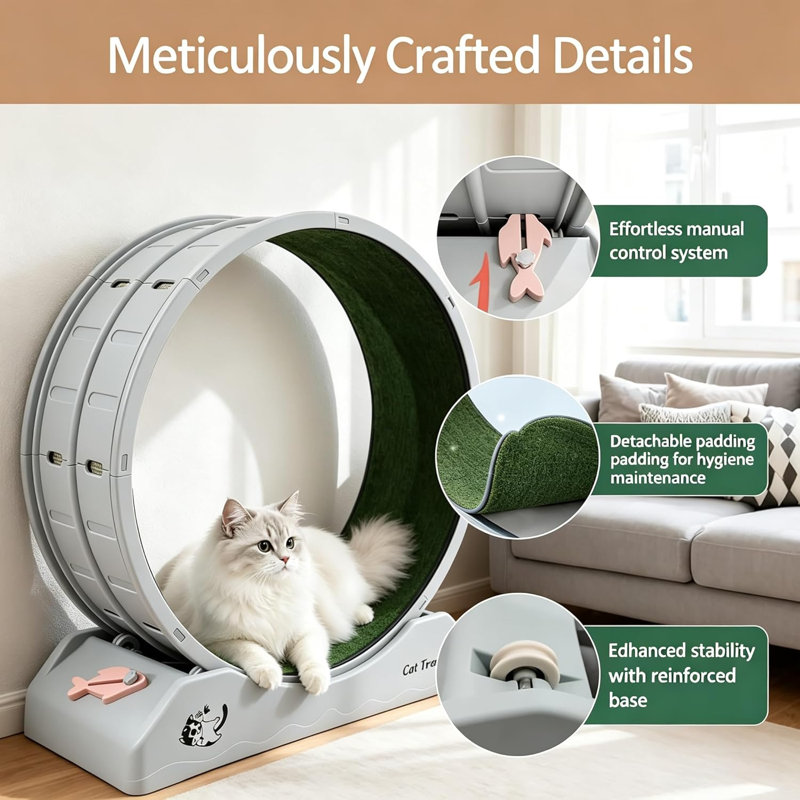 Cat Wheels 85cm H Cat Tree
