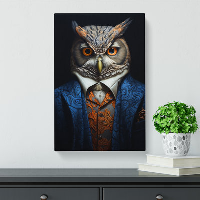 Owl Neo-Plasticism - No Frame Print