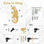 Lézard animal moderne abstrait sculpture murale décorations murales salon-94207888-94207885