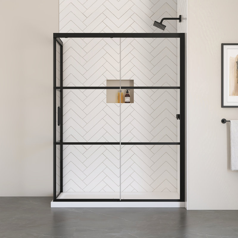 Atlas 60" W x 32" D Rectangle Framed Shower Enclosure