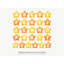 Alphabet Star Wall Decals, Set of 26 Educational Peel and Stick Wall Stickers, Classroom Playroom Decor, Kids Learning Wall Art, 20"W x 20"H (50 x 50 cm)-920148484