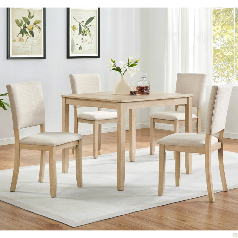Chaises de salle à manger seulement, ensemble de 4 chaises de salle à manger, chaise de cuisine avec siège rembourré