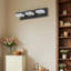 Luminaire de salle de bain moderne à 4 lumières avec miroir noir-878875283