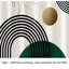 Rosietta Geometric Shapes Shower Curtain
