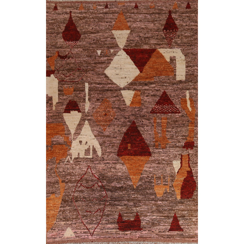 One-of-a-Kind 6'7'' X 9'5'' New Age Wool Area Rug in